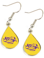 LSU Tigers Teardrop Earrings