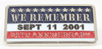 We Remember - September 11th Twentieth Anniversary Pin - Silver