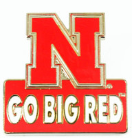 Nebraska Go Big Red Pin