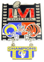 Super Bowl LVI (56) Oversized Commemorative Pin - Dangler Style