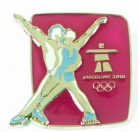 Vancouver 2010 Olympics Pairs Figure Skating Pin