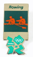 London 2012 Olympics Rowing Pictogram Pin