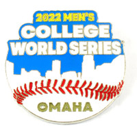 2022 College World Series Baseball Omaha Skyline Pin