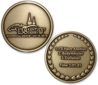 2012 Kentucky Derby 138 Bronze Coin