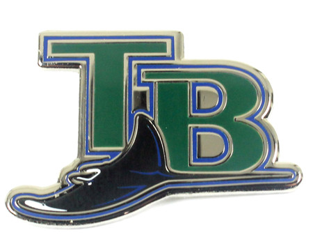 Tampa Bay Devil Rays Enamel Vtg Hat Pin Enamel Baseball TM MLB Licensed  Logo TB