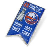 New York Islanders 4-Time Stanley Cup Champs Pin