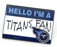 Tennessee Titans Name Tag Pin