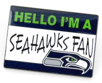 Seattle Seahawks Name Tag Pin