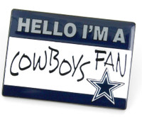 Dallas Cowboys Name Tag Pin