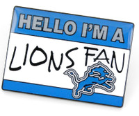 Detroit Lions Name Tag Pin