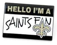 New Orleans Saints Name Tag Pin