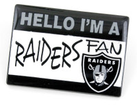 Las Vegas Raiders Name Tag Pin