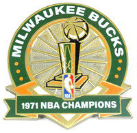 Milwaukee Bucks 1971 NBA Champions Pin - Limited 1,000
