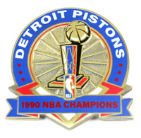 Detroit Pistons 1990 NBA Champions Pin - Limited 1,000