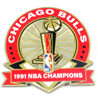 Chicago Bulls 1991 NBA Champions Pin - Limited 1,000