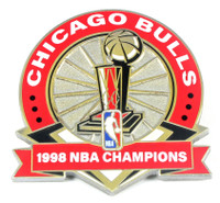 Chicago Bulls 1998 NBA Champions Pin - Limited 1,000