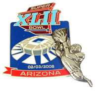 Super Bowl XLII (42) "The Catch" 3-D Pin - Limited 2,008