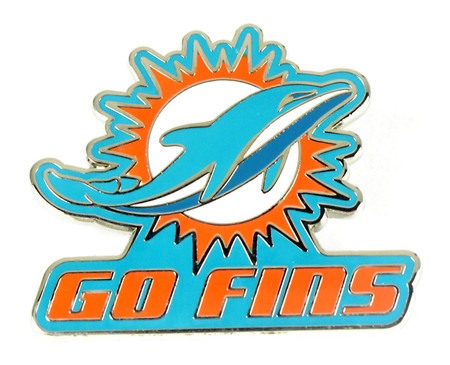 Miami Dolphins Slogan Pin