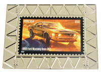 1969 Ford Mustang Boss 302 Stamp Pin - 2.25"