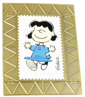 Peanuts Lucy Stamp Pin - 2.25"