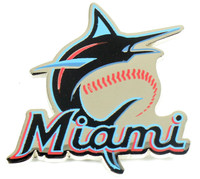 Miami Marlins Logo w/ Wordmark Pin