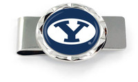 BYU Diamond Cut Money Clip