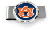 Auburn Diamond Cut Money Clip