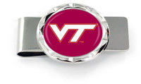 Virginia Tech Diamond Cut Money Clip