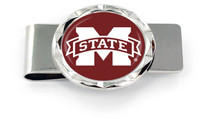 Mississippi State Diamond Cut Money Clip