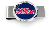 University of Mississippi Diamond Cut Money Clip