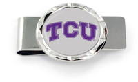 TCU Diamond Cut Money Clip