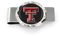 Texas Tech Diamond Cut Money Clip