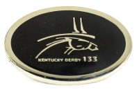 Kentucky Derby 133 Black Oval Logo Pin