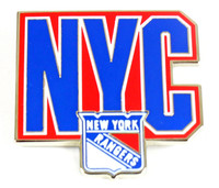 New York Rangers Logo w/ Wordmark Pin