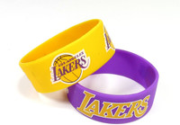 Los Angeles Lakers Wide Wristbands (2 Pack)