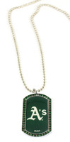 Oakland A's Dog Tag