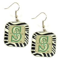 Seattle Mariners Tiger Stripe Earrings