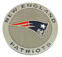 New England Patriots Antique Silver Pin - 1.5"