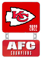 Kansas City Chiefs 2022 NFC Champs Pin - Dangler Pin