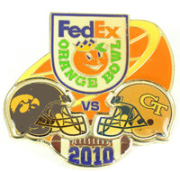 2010 Orange Bowl Iowa vs. Georgia Tech Pin