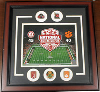 Alabama Crimson 2016 National Championship Framed Pin Photo