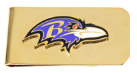 Baltimore Ravens Money Clip - Gold 