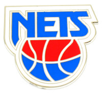 New Jersey Nets Vintage Retro Logo Pin