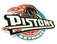 Detroit Pistons Vintage Retro Logo Pin