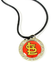 St. Louis Cardinals Rope / Rhinestone Necklace