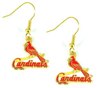 St. Louis Cardinals Earrings - Gold