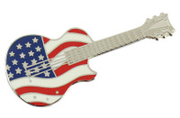 American Flag Guitar Pin