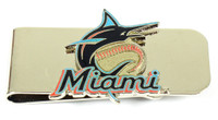 Miami Marlins Money Clip - Silver