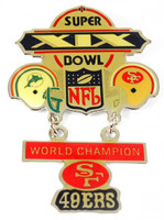 Super Bowl XIX (19) Commemorative Dangler Pin
