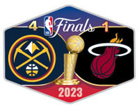 Denver Nuggets 2023 NBA Champs Pin - 4 Games To 1